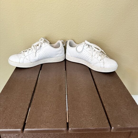 ADIDAS VS ADVANTAGE Sneakers Court Shoes Silver Stripe - 8.5 - Picture 7 of 9